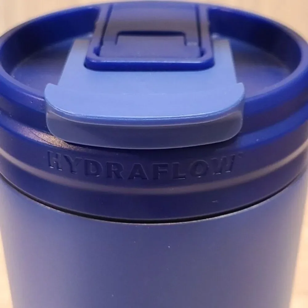 Hydraflow 30oz Stainless Steel Insulated Tumbler Vacuum Mug Travel Cup Blue Lid
